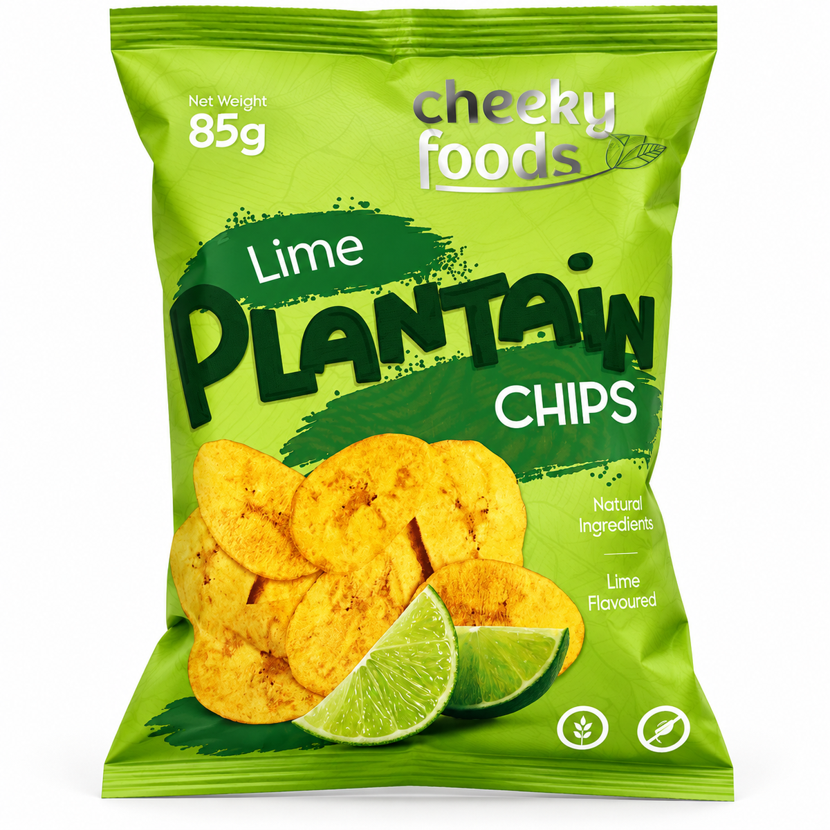 Cheeky Foods Lime Plantain Chips 85g