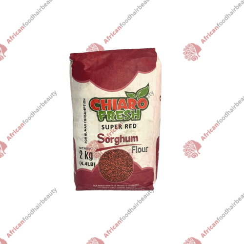 Chiaro Fresh Super Red Sorghum Flour 2kg - africanfoodhairbeauty