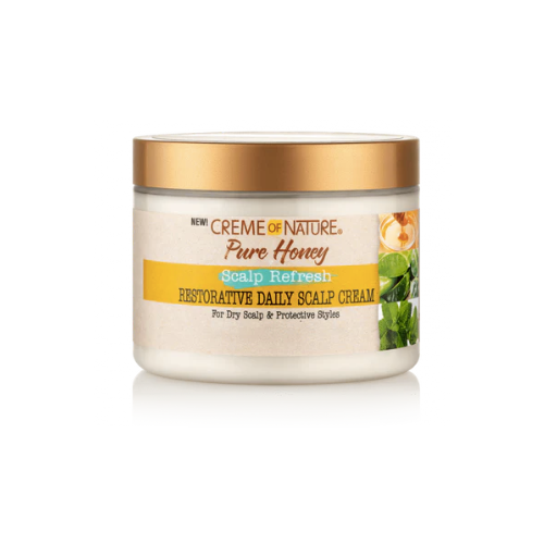 Creme of Nature Pure Honey Restorative Daily Scalp Cream 4.7oz - africanfoodhairbeauty