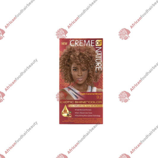 Creme of Nature light caramel brown hair color