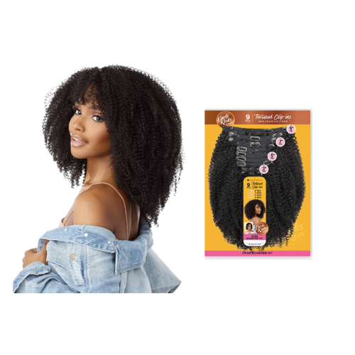 Curls Kinks & Co Textured Clip Ins Over Achiever 10" - africanfoodhairbeauty