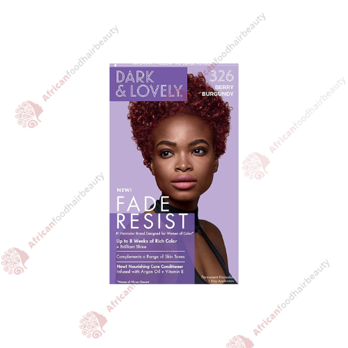 Dark and Lovely Berry Burgundy Hair Colour - africanfoodhairbeauty