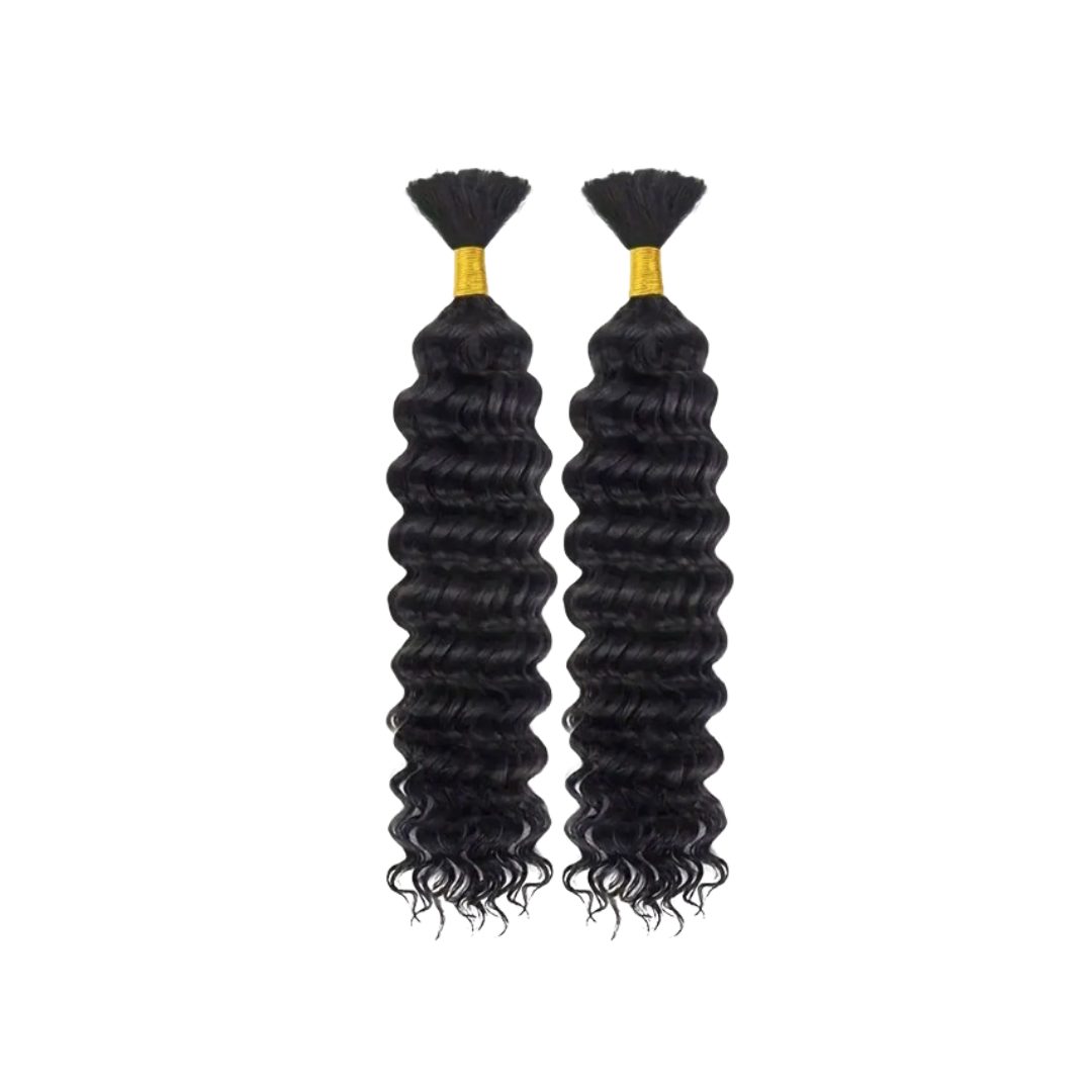 Deep Wave Bulk 100% Human Hair 22"