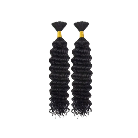 Deep Wave Bulk 100% Human Hair 22"