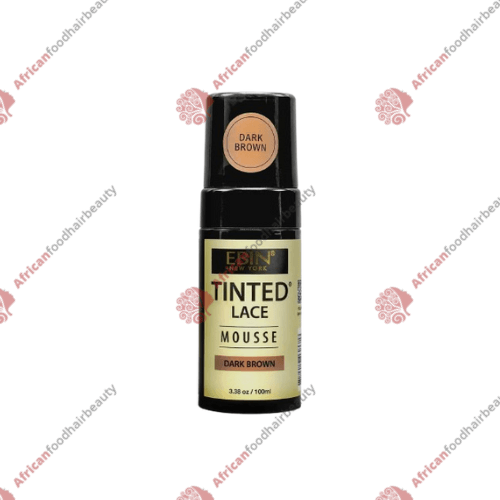 Ebin Tinted Lace Mousse Dark Brown 3.38oz - africanfoodhairbeauty