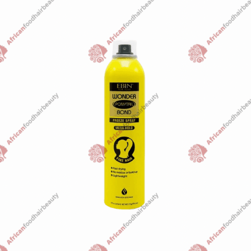 Ebin Wonder Ponytail Freeze Spray Mega Hold 8oz - africanfoodhairbeauty 