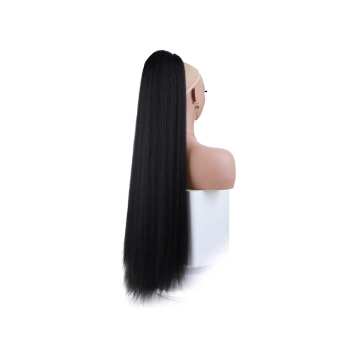 Extra Long Yaki Straight Ponytail 30" - africanfoodhairbeauty