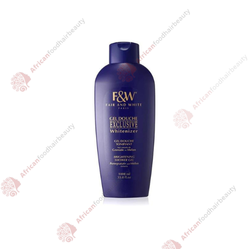 Fair & White Exclusive Whitenizer shower gel 1000ml- africanfoodhairbeauty