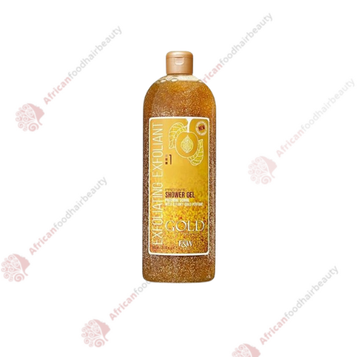 Fair & White Exfoliating Gold Shower Gel 940ml - africanfoodhairbeauty
