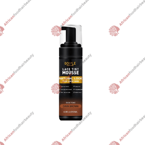 Goiple Lace Tint Mousse Dark Brown 6.8oz - africanfoodhairbeauty