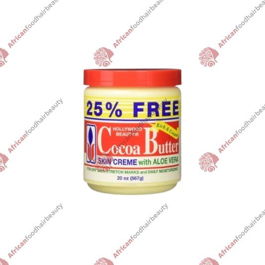 Hollywood Beauty Cocoa Butter Skin Creme with Aloe Vera 20oz