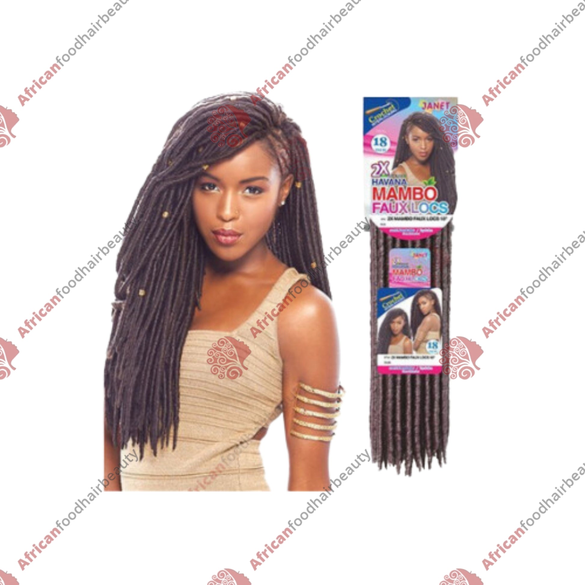 Janet 2x Havana Mambo Faux Locs 18"