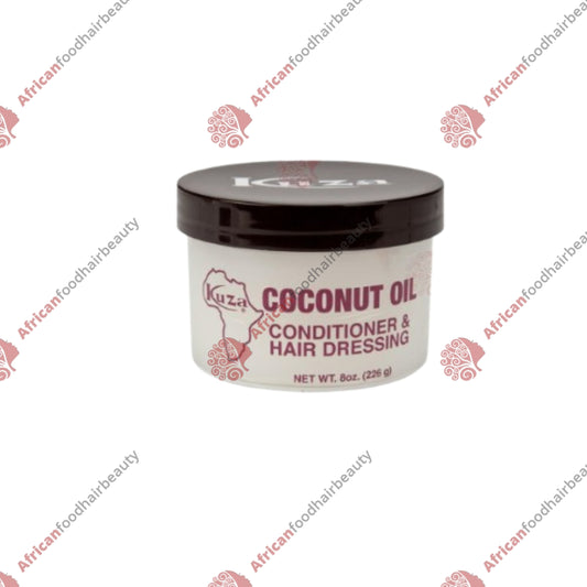 Kuza coconut oil conditioner & hairdress 8oz - africanfoodhairbeauty