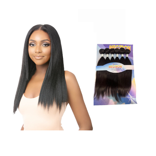 Megtron Euro Straight 14" 6pcs - africanfoodhairbeauty