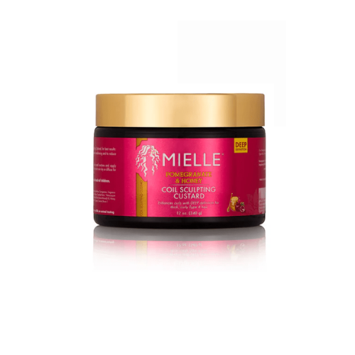 Mielle  Pomegranate & Honey Coil Sculpting Custard 12oz - africanfoodhairbeauty
