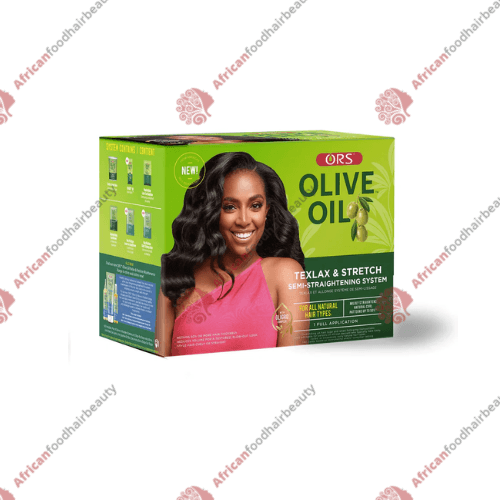 ORS Olive Oil TexLax & Stretch Semi- Straightening - africanfoodhairebeauty