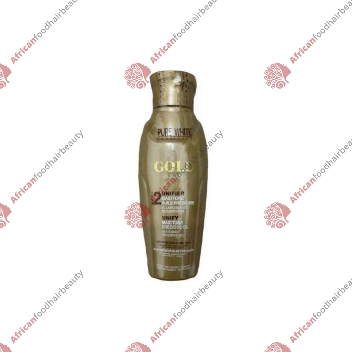 Pure White Cosmetics Gold Glowing Oil (Unifier) #2 100ml