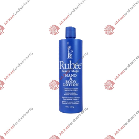 Rubee Hand & Body Lotion 16z