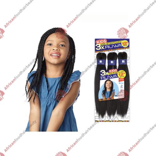 Ruwa Kids 3x (Pre-stretch) 12" - africanfoodhairbeauty