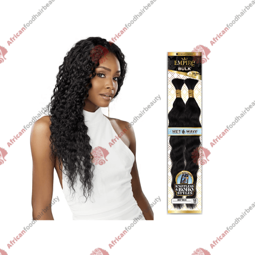 Sensationnel Empire Wet & Wavy Deep Bulk 18" 100% Human Hair - africanfoodhairbeauty