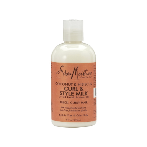 Shea Moisture Coconut & Hibiscus Curl & Style Milk 8oz - africanfoodhairbeauty