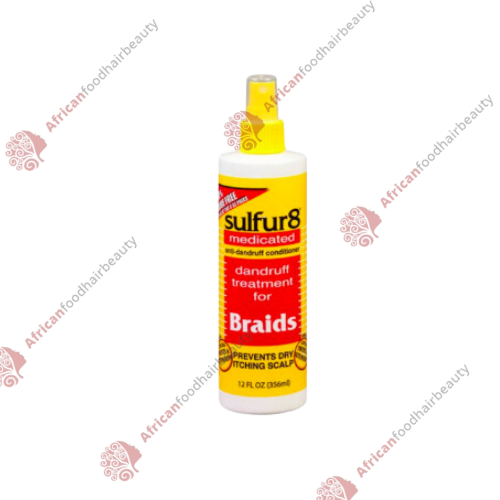 Sulfur 8 Medicated Braid Spray 12oz - africanfoodhairbeauty