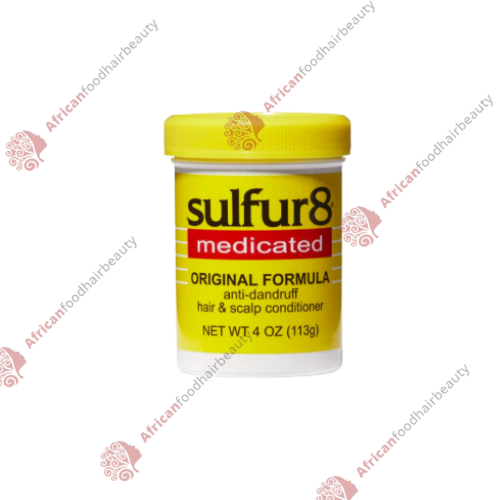 Sulfur 8 Medicated Original Formula Anti-Dandruff Hair & Scalp Conditioner 7.25oz - africanfoodhairbeauty