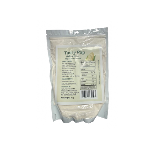 Tasty Pap 450g (White Corn Powder) - africanfoodhairbeauty