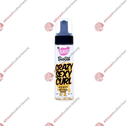 The Doux Bee Girl Crazy Sexy Curl Setting Foam 7oz - africanfoodhairbeauty