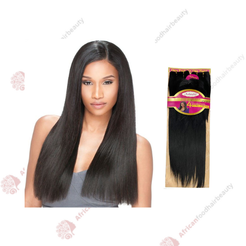 Adorable Yaki Wave with Closure 12" 14" 16" 18" - africanfoodhairbeauty