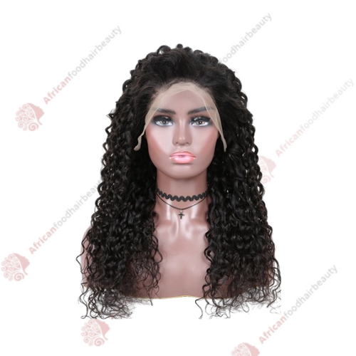 13x4 Hd Transparent Water Wave Lace Front Wig 150% 24" - africanfoodhairbeauty