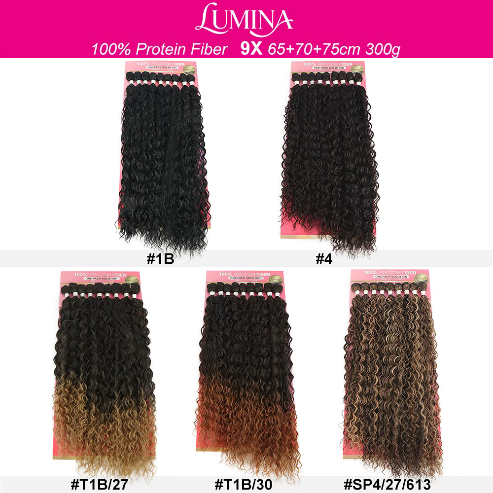 100% Protein Fiber Lumina Synthetic Hair Bundles 24"